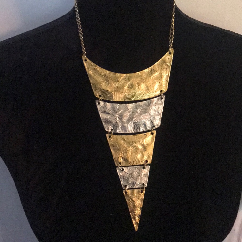 New silver and gold necklace